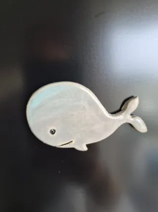 Magnette ceramica delfino azzurro