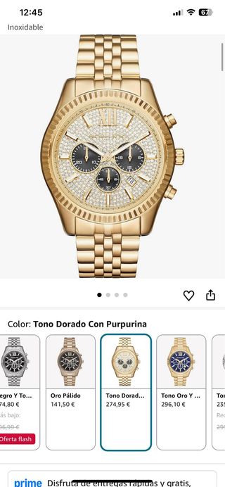 Reloj Michael Kors Dorado