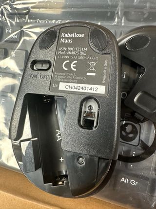 Teclado y Ratón Inalámbricos Negros#401412