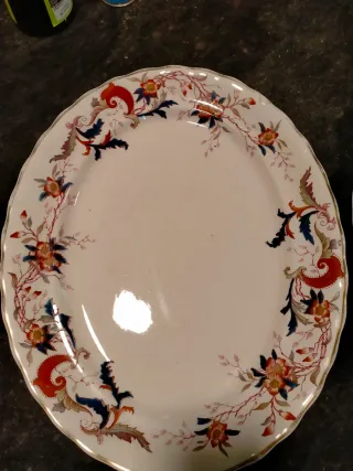 Bandeja porcelana inglesa floral