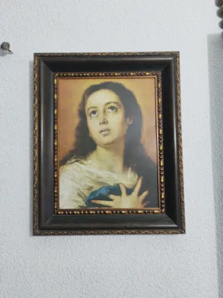 Cuadro Virgen María Inmaculada 54x45x4.5