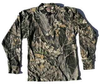 Camiseta de caza manga larga camuflaje de árbol