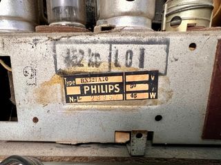 Radio Philips Válvulas BX321AI