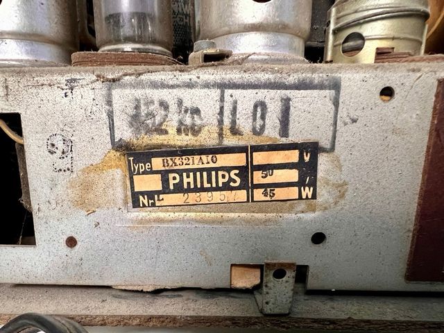 Radio Philips Válvulas BX321AI