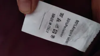 Chaqueta efecto pelo granate