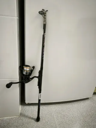 Caña de pesca Eging y carrete