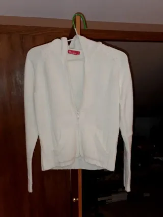 Cárdigan con capucha y cremallera Talla S