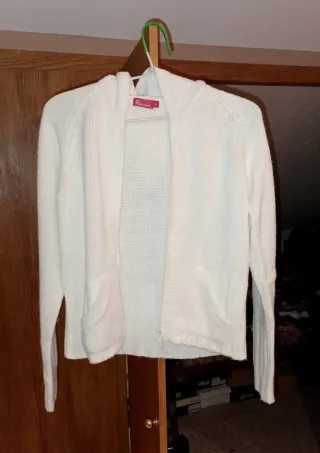 Cárdigan con capucha y cremallera Talla S