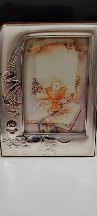 Marco Fotos Comunión Plata