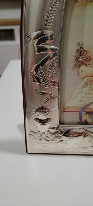 Marco Fotos Comunión Plata