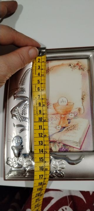 Marco Fotos Comunión Plata