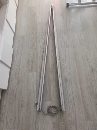 Barra per pannello giapponese argento/bianco