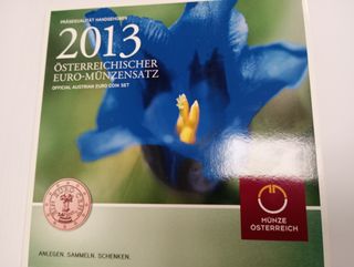 Estuche Monedas Euro Austria 2013 Handgehoben