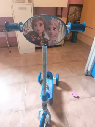 Patinete 3 Ruedas Frozen Azul