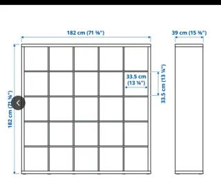 Estantería Ikea Kallax 5x5 Blanca