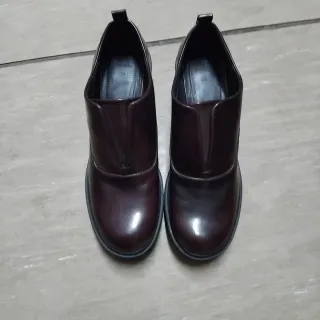 Zapatos Bershka Marrones Plataforma Tacón