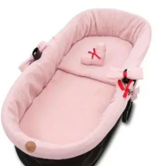 Funda universal para capazo rosa