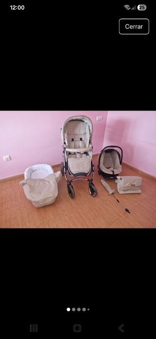 Cochecito Bebecar con capazo y silla