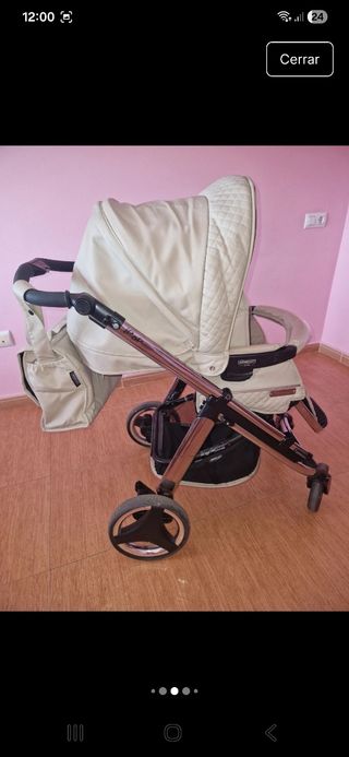 Cochecito Bebecar con capazo y silla