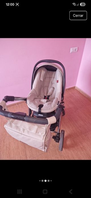 Cochecito Bebecar con capazo y silla