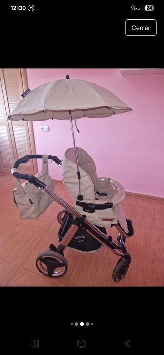 Cochecito Bebecar con capazo y silla