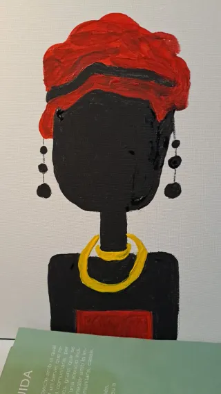 Cuadro moderno abstracto mujer