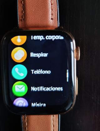 Smartwatch Marrón y Rosa con Correas