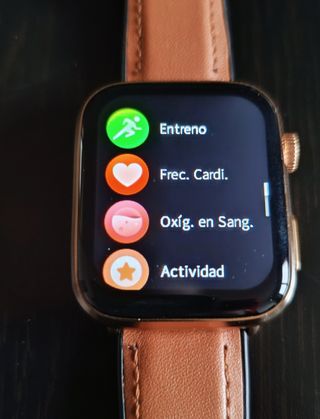 Smartwatch Marrón y Rosa con Correas