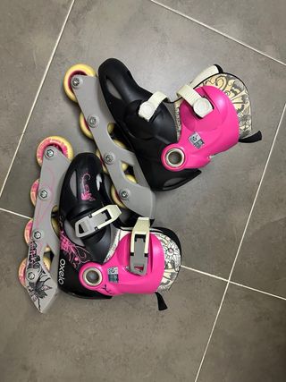Patines Decathlon niña T30-32 + protectores