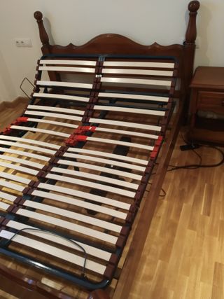Cama articulada madera maciza