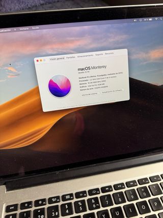 MacBook Pro 15” 2015 i7 16GB RAM Plata