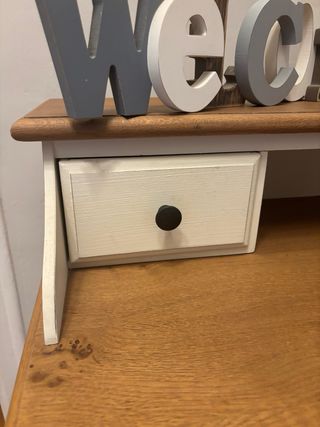 Mueble consola entrada recibidor madera y metal