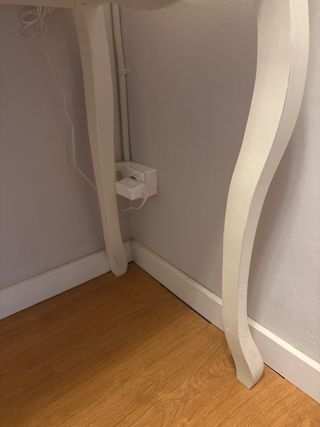 Mueble consola entrada recibidor madera y metal