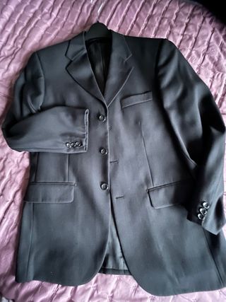 Traje Americana y Pantalón Negro Chico