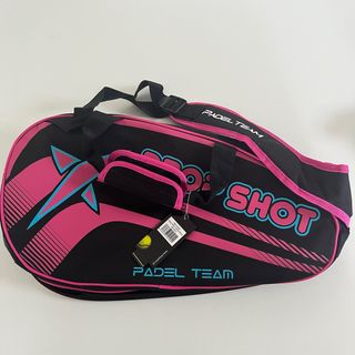 Paletero Drop Shot Negro y Rosa.