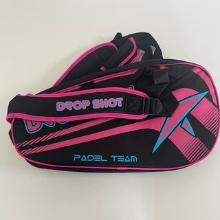 Paletero Drop Shot Negro y Rosa.
