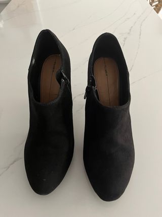 Botines negros tacón alto