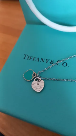 Collana Tiffany & Co. Doppio Cuore Argento/Turches