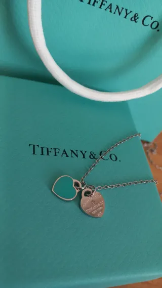 Collana Tiffany & Co. Doppio Cuore Argento/Turches