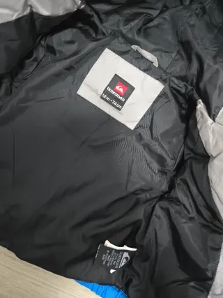 Chaqueta Quiksilver bebé gris y azul