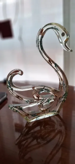 Figura Cisne con flores