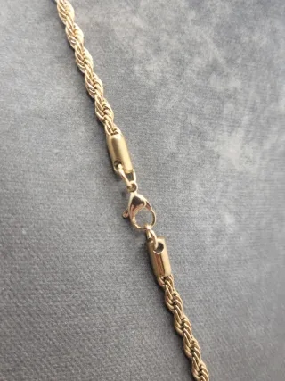 Colgante Indio Acero Quirúrgico Chapado Oro