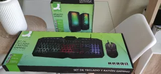 Set Gaming Teclado + Ratón + Altavoces Q Connect