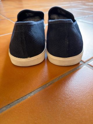 Zapatos Zara Azul terciopelo