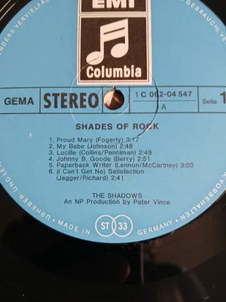 Vinilo The Shadows Shades of Rock