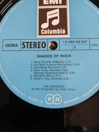 Vinilo The Shadows Shades of Rock