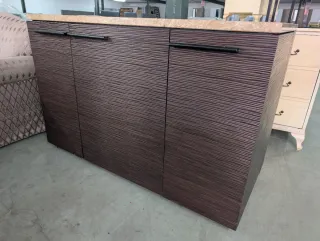 Aparador buffet bar madera y metal