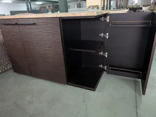 Aparador buffet bar madera y metal