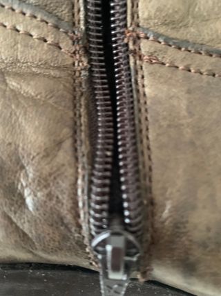 Stivali completamente in pelle verde oliva