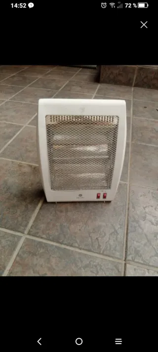 Estufa eléctrica blanca